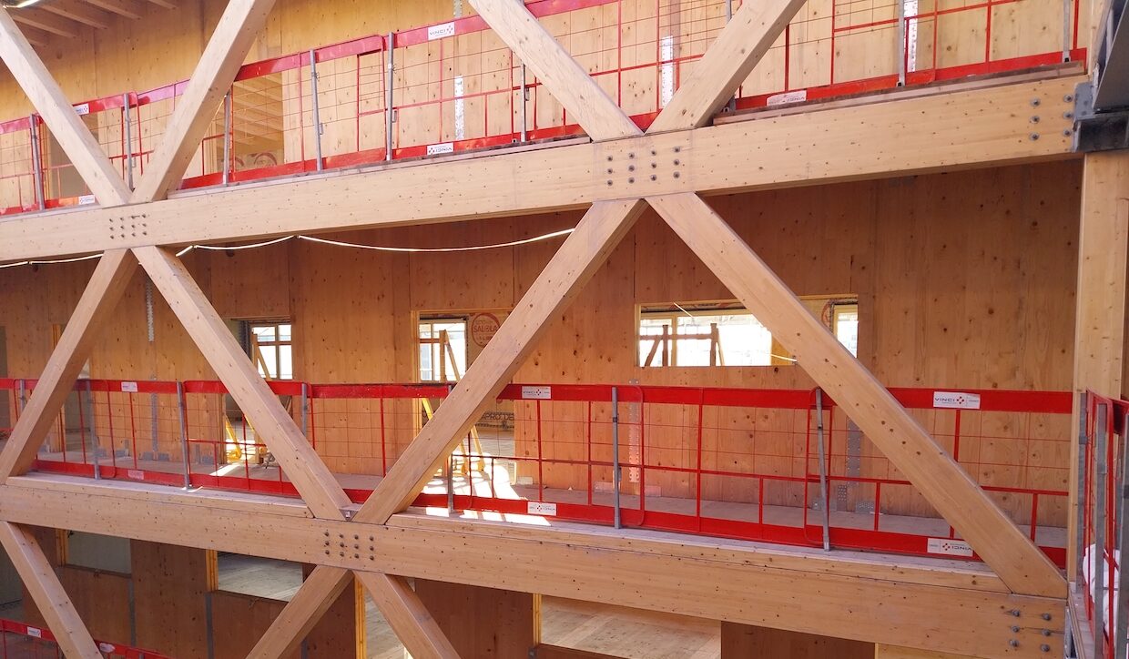 Chantier bois ISEN Caen Epicuria Architectes